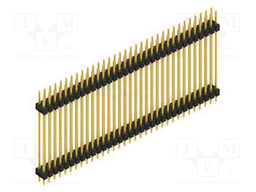 Connector: pin strips; pin header; male; PIN: 66; 2.54mm; THT; 2x33
