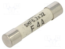 Fuse: fuse; quick blow; 4A; 500VAC; ceramic,cylindrical; SHF
