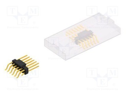 Connector: pin strips; pin header; male; PIN: 12; 2.54mm; SMT; 2x6