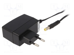 Power supply: switched-mode; voltage source; 12VDC; 1A; 12W; plug