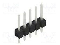Connector: pin strips; pin header; male; PIN: 5; 2.54mm; THT; 1x5