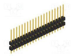 Connector: pin strips; pin header; male; PIN: 20; 2.54mm; THT; 1x20