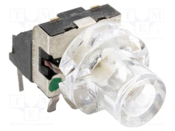 Microswitch TACT; SPST; Pos: 2; 0.05A/12VDC; THT; LED; 1.96N; 7.55mm