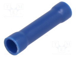 Butt splice; insulated; brass; 1.5÷2.5mm2; tinned; crimped; 15A