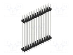 Connector: pin strips; pin header; male; PIN: 32; 2.54mm; THT; 2x16