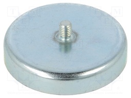 Magnet: permanent; hard ferrite; 280N; Ø: 57mm; H: 10.5mm; steel