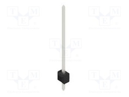 Connector: pin strips; pin header; male; PIN: 1; 2.54mm; THT; 1x1