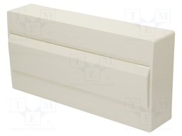 Enclosure: for modular components; IP40; No.of mod: 18