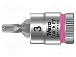 Key; Hex-Plus hexagon keys,socket spanner; HEX 3mm; 1/4"; 28mm