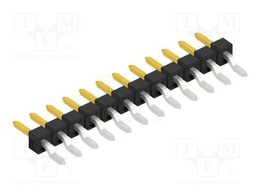 Connector: pin strips; pin header; male; PIN: 12; 2.54mm; SMT; 1x12