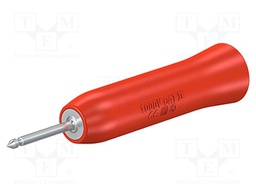 Probe: for oscilloscope; red; Conform to: CAT II 1000V; push-in