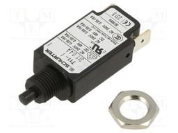 Circuit breaker; Urated: 240VAC; 48VDC; 0.4A; SPST; Poles: 1; screw