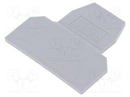End piece; Application: UKK5; grey; polyamide