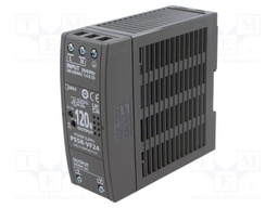 Power supply: switched-mode; 120W; 24VDC; 5A; Mounting: DIN; OUT: 1