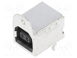 Socket; USB A; on PCBs; THT; PIN: 4; USB 2.0; gold-plated