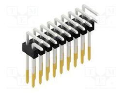 Connector: pin strips; pin header; male; PIN: 18; 2.54mm; THT; 2x9