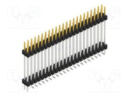 Connector: pin strips; pin header; male; PIN: 46; 2.54mm; SMT; 2x23