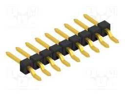 Connector: pin strips; pin header; male; PIN: 9; 2.54mm; SMT; 1x9