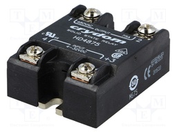 Relay: solid state; Ucntrl: 4÷32VDC; 75A; 48÷530VAC; -40÷80°C