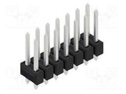 Connector: pin strips; pin header; male; PIN: 14; 2.54mm; THT; 2x7