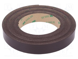 Tape: magnetic; W: 19mm; L: 5m; D: 1.55mm; rubber