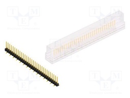 Connector: pin strips; pin header; male; PIN: 31; 2.54mm; SMT; 1x31