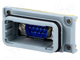 Transition: D-Sub coupler; PIN: 9; Variosub; Locking: latch; IP67