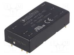 Converter: DC/DC; 30W; Uin: 18÷75V; 12VDC; Iout: 2.5A; 2"x1"; 26g