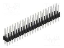 Connector: pin strips; pin header; male; PIN: 42; 1.27mm; THT; 2x21