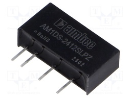 Converter: DC/DC; 1W; Uin: 21.6÷26.4V; Uout: 12VDC; Iout: 84mA; SIP7