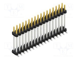 Connector: pin strips; pin header; male; PIN: 34; 2mm; SMT; 2x17