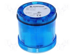 Signaller: lighting; continuous light; Colour: blue; Usup: 24VDC