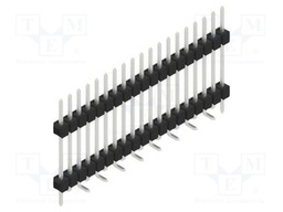 Connector: pin strips; pin header; male; PIN: 19; 2.54mm; SMT; 1x19