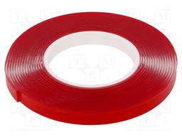 Tape: fixing; W: 12mm; L: 5.5m; Thk: 2mm; double-sided; acrylic; 8N/cm