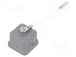 Protection cover; Han; size 3A; for latch; metal