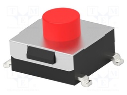 Microswitch TACT; SPST-NO; Pos: 2; 0.05A/24VDC; SMT; none; 2.55N