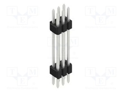 Connector: pin strips; pin header; male; PIN: 6; 1.27mm; THT; 2x3