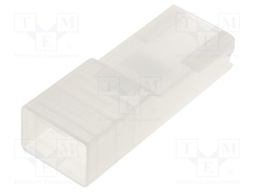 Terminals cover; female; for push-on 6.3mm connectors; ways: 1