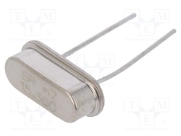 Resonator: quartz; 15.36MHz; ±30ppm; 20pF; THT; HC49-S