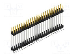 Connector: pin strips; pin header; male; PIN: 54; 2.54mm; SMT; 2x27