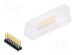 Connector: pin strips; pin header; male; PIN: 18; 2.54mm; SMT; 2x9