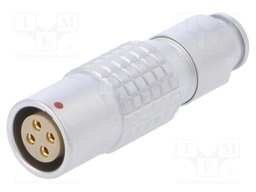 Connector: circular; Series: 2B; plug; female; soldering; for cable