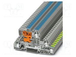 Splice terminal: rail; PA; terminals: 4; W: 8.2mm; H: 95mm; Body: grey