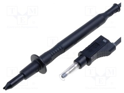 Test lead; 1m; black; 25A; Type: with 4mm axial socket