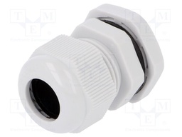 Cable gland; PG16; IP67; Mat: polyamide; grey
