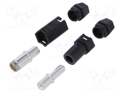 Connector: DC supply; plug; QS; male + female; PIN: 1; for cable