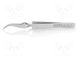 Tweezers; 115mm; for precision works; Blades: curved