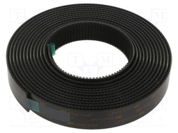 Tape: hook and loop; W: 25mm; L: 5m; Thk: 5700um; acrylic; black