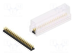 Connector: pin strips; pin header; male; PIN: 40; 2.54mm; SMT; 2x20