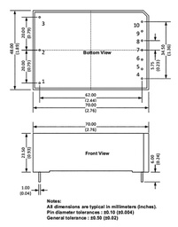 Converter: AC/DC; 26.4W; 85÷305VAC; Usup: 100÷430VDC; Uout: 24VDC
